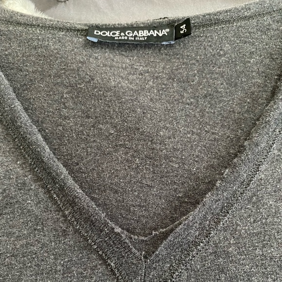 Dolce & Gabbana Men’s V-neck T-Shirt (Authentic) - Picture 7 of 8